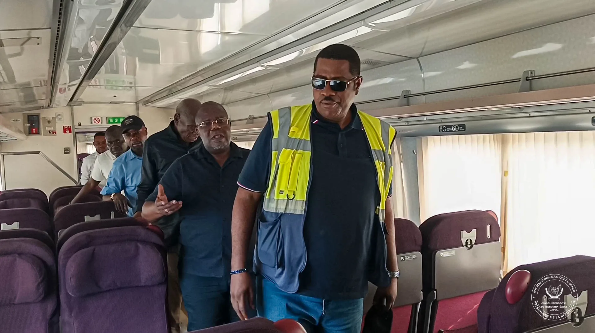 Mission de suivi-évaluation du CPVS sur le tracé ferroviaire de Kinshasa