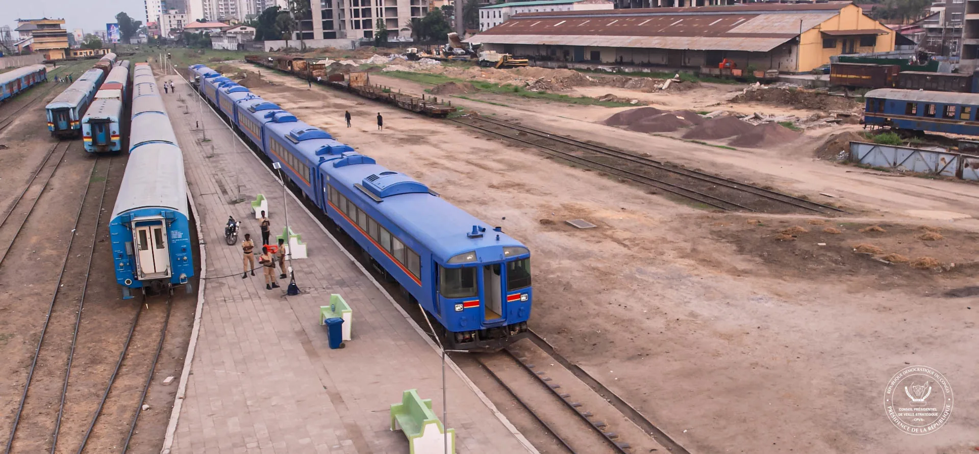 Mission de suivi-évaluation du CPVS sur le tracé ferroviaire de Kinshasa