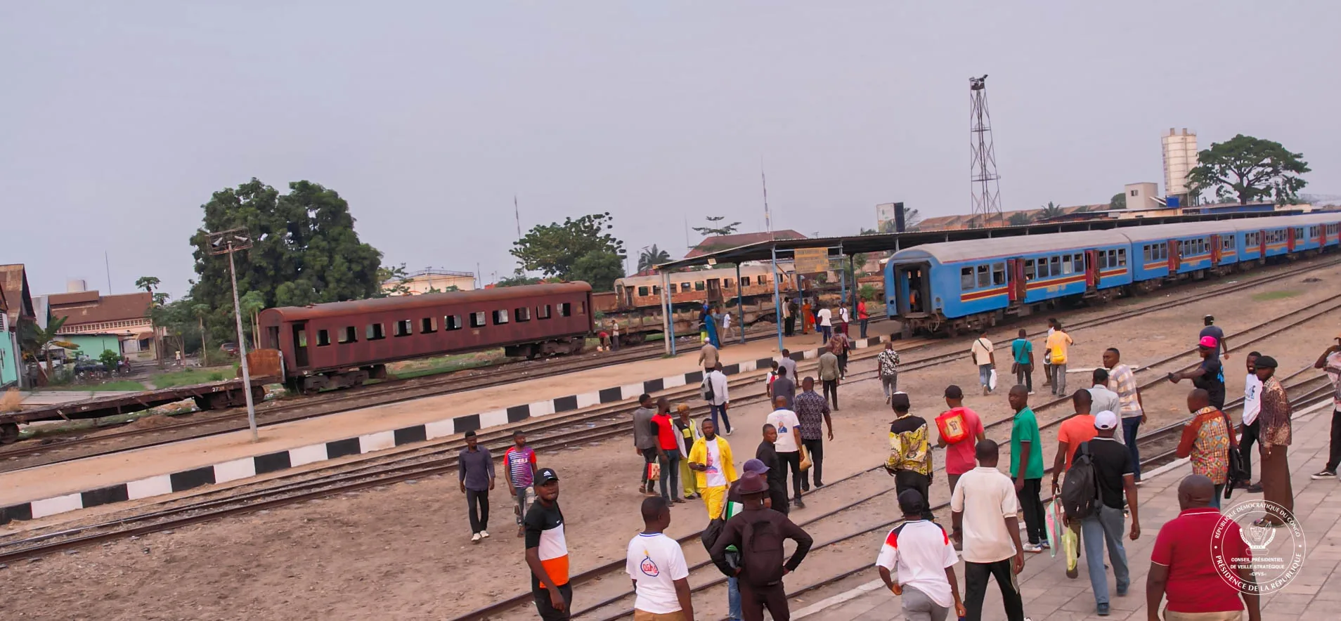 Mission de suivi-évaluation du CPVS sur le tracé ferroviaire de Kinshasa