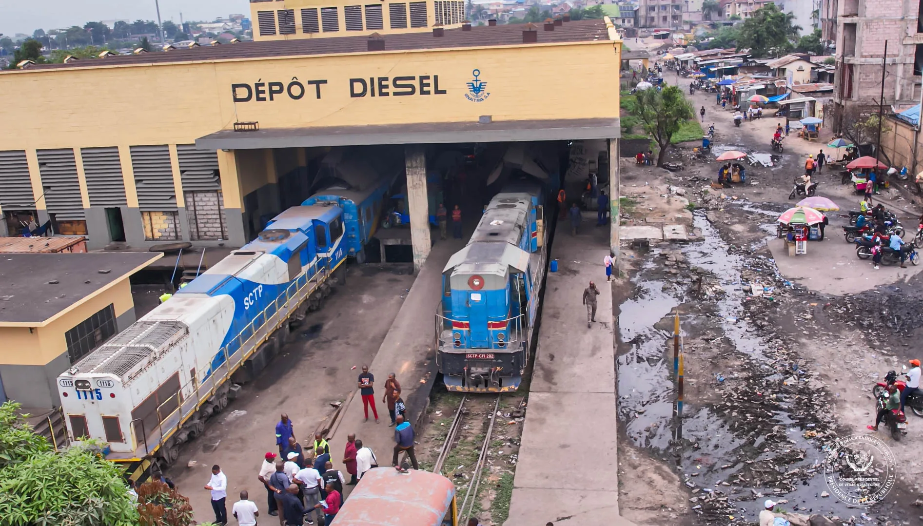 Mission de suivi-évaluation du CPVS sur le tracé ferroviaire de Kinshasa